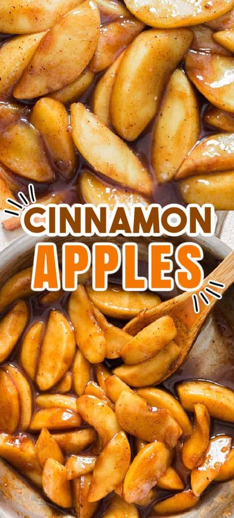 Camping Foods, Essen, Apple Side Dish Recipes, Breakfast Side Dishes, Cracker Barrel Copycat, Cinnamon Sauce, Cracker Barrel Fried Apples, Apple Cinnamon Recipes, Baked Cinnamon Apples