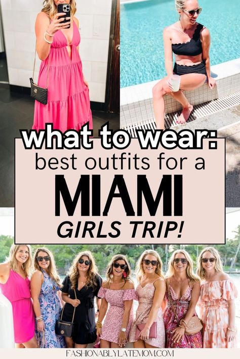 Looking for the perfect Miami Outfits for a Girls Weekend? Our blog post has you covered with a comprehensive Miami Packing List and the best Vacation Outfits to make your trip memorable. Dive into the latest Miami Beach Fashion trends and ensure you look fabulous at every event. Trendy Vacation Outfits, Miami Beach Girls, Beach Night Outfit, Miami Packing List, Miami Vacation Outfits, Miami Girls Trip, Miami Beach Fashion, Beach Trip Outfits, Girls Beach Trip