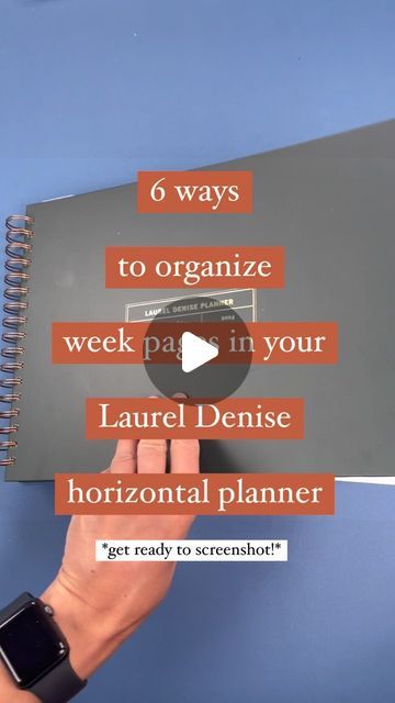 Horizontal Planner Layout Ideas, Laurel Denise Planner Ideas, Laurel Denise Planner, Horizontal Planner, Planner Layouts, Planner Tips, Planner Spread, Planner Layout, Planner Addicts