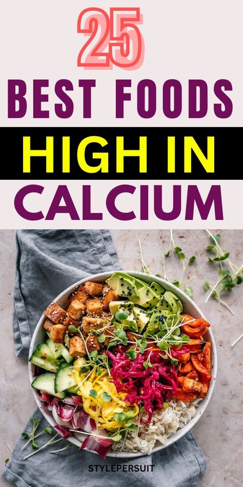 Maintaining optimal bone health is crucial for overall well-being, and one of the key nutrients essential for strong bones is calcium. Incorporating calcium-rich foods into your diet is not only vital for bone health but also for various other bodily functions. Explore 25 calcium-rich foods that you should consider adding to your diet for better health and stronger bones. #health #food Bone Healing Foods, Food For Strong Bones, Foods That Contain Calcium, Picky Eating Toddler, Osteoporosis Diet, Best Diet Foods, Foods With Calcium, Calcium Rich Foods, Picky Eating