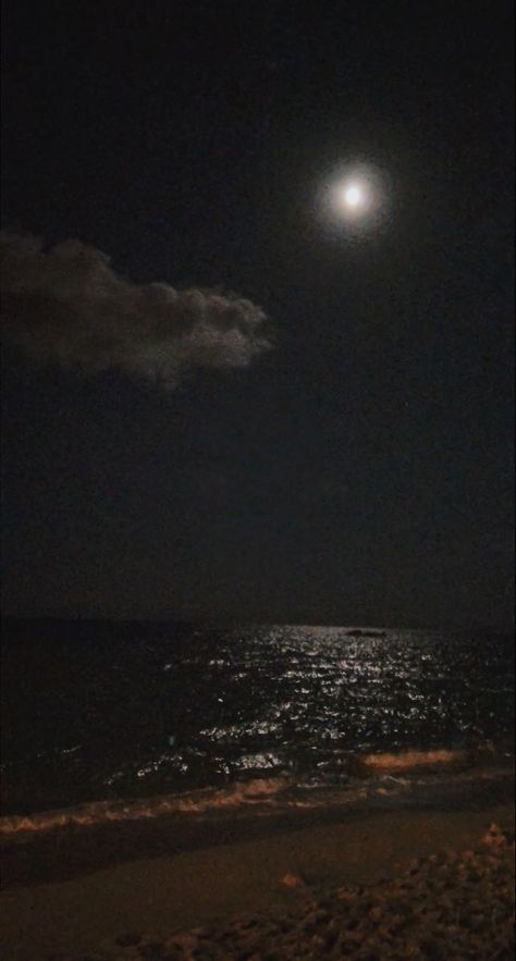 Sea Moon Aesthetic, Beach At Night Aesthetic Wallpaper, Sea At Night Aesthetic, Ocean At Night Aesthetic, Night Beach Wallpaper, Moon Beach Aesthetic, Sea Night Beach, Ferrari The Neighbourhood, Beach At Night Aesthetic