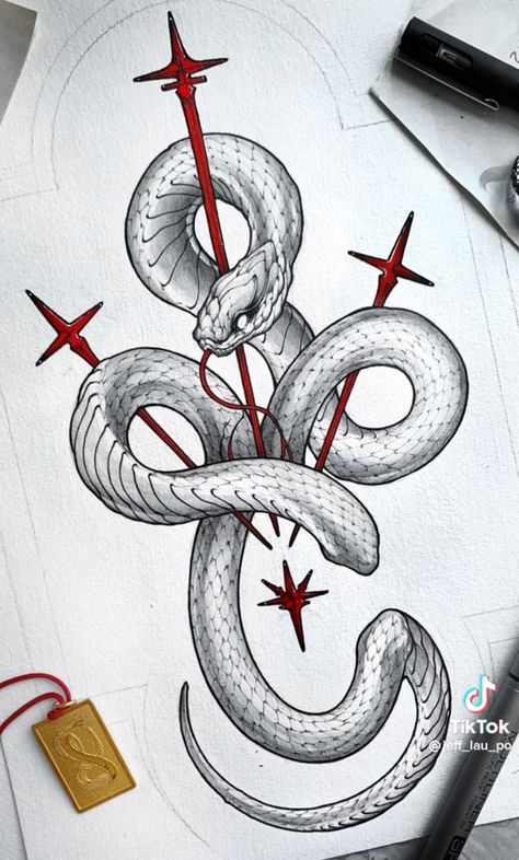 Infinite Snake Tattoo, Back Snake Tattoo, Grasshopper Tattoo, 2025 Snake, Snake Painting, Cobra Tattoo, Traditional Tattoo Designs, Snake Tattoos, Snake Drawing