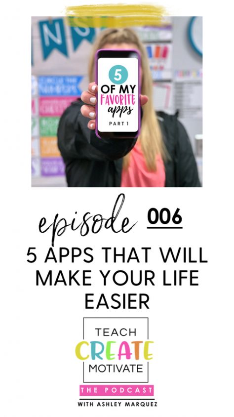 5 Apps to Help Make Your Life Easier: Part 1 - Teach Create Motivate Digital Lesson Plans, Language Development Activities, Apps For Teachers, Teaching Degree, Class Jobs, Planning App, Teacher Templates, First Year Teachers, Teaching Life