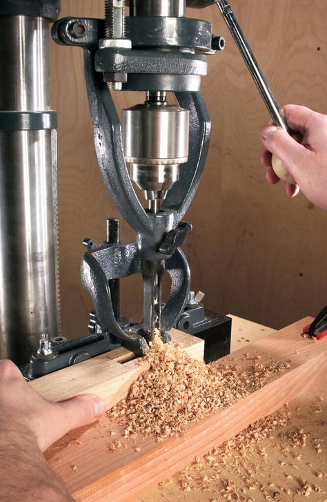 Mortising Machine, Drill Press Table, Chisel Set, Woodworking Magazine, Workshop Ideas, Woodworking Plans Diy, Drilling Machine, Learn Woodworking, Woodworking Projects That Sell