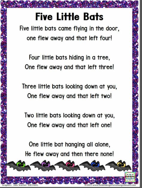 Bats Preschool, Bats Kindergarten, Halloween Curriculum, Ece Resources, Halloween Rhymes, October Themes, Decorating Classroom, Halloween Lesson Plans, Super Nanny