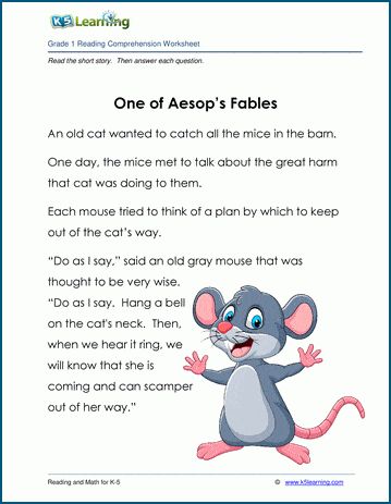 Kid's Fable: "One of Aesop's Fables". Fiction story with exercises, 132 words. Our reading comprehension passages and exercises help children improve their literacy skills. Free language arts worksheets from K5 Learning. Short Fables, Classroom Bulletin Boards Elementary, Fable Books, Fables For Kids, Grade 1 Reading, Fable Stories, Language Arts Worksheets, Fiction Story, Aesop's Fables