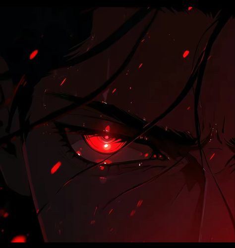 Red Glowing Eyes, Glowing Eyes, Magic The Gathering, The Gathering, Anime, Red, Black, Art