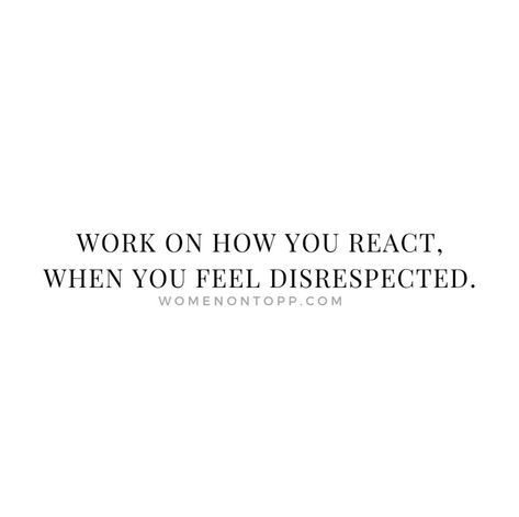 THIS IS THE ONE! Whew, growth is beautiful. Growth is freedom! Working on how you react when you feel disrespected is an essential part of personal growth and emotional resilience. Disrespect can come in many forms—whether it’s a thoughtless comment, dismissive behavior, or outright rudeness—and how you choose to respond can either escalate or defuse the situation. First, it’s crucial to recognize your initial emotional response. It’s natural to feel hurt, angry, or frustrated when someone... Dismissive Behavior, The Disrespect, Distance Yourself, Emotional Response, Emotional Resilience, Clear Mind, Conflict Resolution, Self Respect, Mindful Living