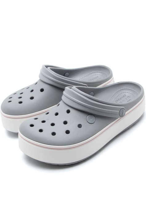 Crocs Platforms, Crocband Platform, Platform Crocs, Cheap Slippers, Crocs Fashion, Urban Shoes, Shoes Heels Classy, Crocs Crocband, Platform Clogs