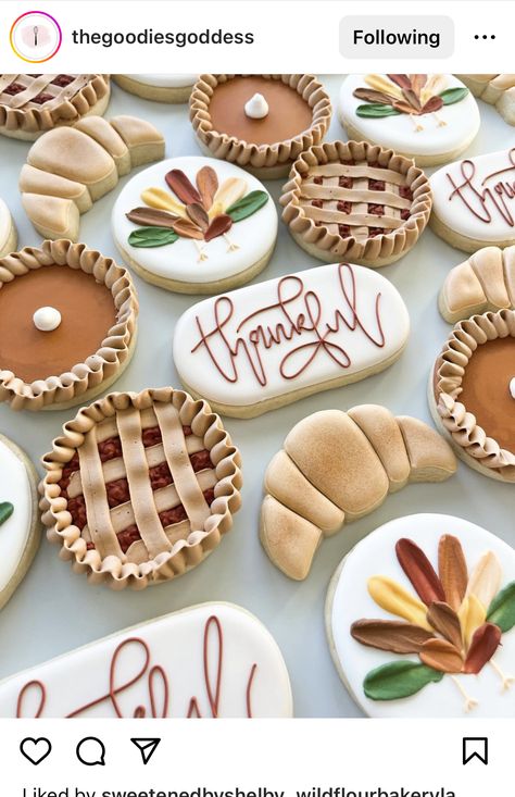 September Royal Icing Cookies, Pilgrim Cookies Decorated, Circle Fall Cookies Decorated, Thanksgiving Royal Iced Cookies, Fall Cookie Ideas Decorated, Fall Cookie Sets, Thankful Cookies Decorated, September Cookies Decorated, Friendsgiving Sugar Cookies