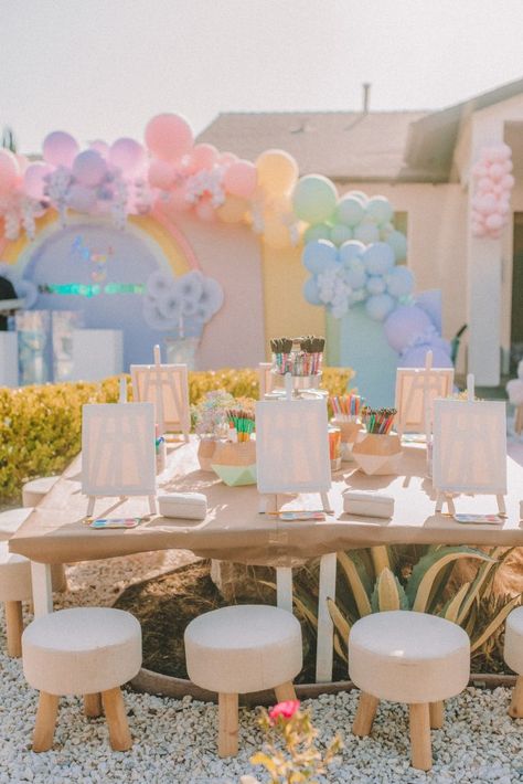 Threenage Dream, Chai Cart, 3rd Birthday Party Ideas, Pastel Birthday, 3rd Birthday Party, Third Birthday Party, Pastel Party, Birthday Party Activities, Girl Birthday Themes