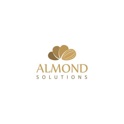 Almond Logo Design Branding, Almond Logo, Nuts Logo, Sb Logo, Letter M Logo, Sage Plant, Almond Nut, Islamic Calligraphy Painting, Drinks Logo