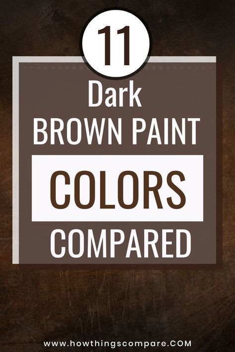 Benjamin Moore Dark Brown Paint Colors, Rich Brown Paint Colors, Chocolate Brown Paint Color, Dark Brown Trim Interior, Brown Accent Wall Bedroom, Dark Brown Paint Colors, Black Brown Paint, Dark Brown Dining Room, Brown Bedroom Walls