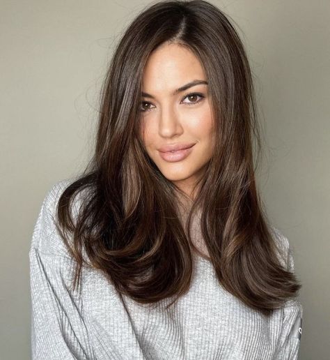 Medium Length Brown Hair, Brunette Hair Cuts, Medium Hair Styles For Women, Hair Solutions, Haircuts For Medium Hair, Hair Makeover, Good Hair Day, Medium Hair Cuts, Hair Envy