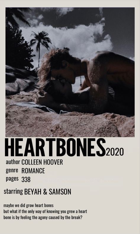 Book Polaroid Poster Template, Books Posters Aesthetic, Heart Bones Colleen Hoover Quotes, Heartbones Book Aesthetic, Polaroid Poster Books, Heart Bones Colleen Hoover Aesthetic, Heart Bones Quotes, Book Posters Polaroid, Polaroid Book Poster