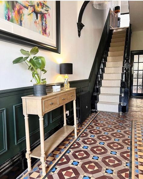 Victorian Tiles Hallway, Victorian Hallway Tiles Entrance Halls, Minton Tiles Hallway, Victorian Hallway Wooden Floor, Tiled Hallway Floor Victorian, Victorian Mosaic Tiles Hallway, Cream Hallway, Victorian Tiled Hallway, Stair Runner Victorian Tiles