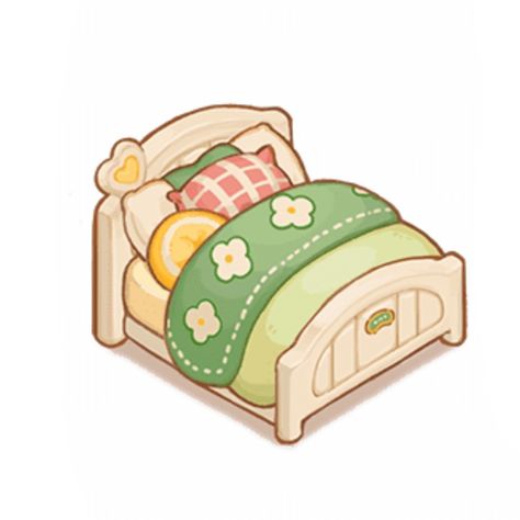 Cute Isometric Art, Bed Cartoon, Idle Game, 귀여운 음식 그림, Props Concept, Props Art, 2d Game Art, Arte Van Gogh, Isometric Art