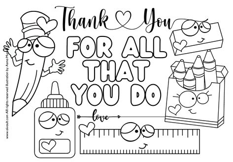 Teacher Appreciation Coloring Page Free, Teacher Appreciation Coloring Sheets, Thank You Coloring Page, Teacher Appreciation Coloring Page, Appreciation Coloring Pages, Teacher Coloring Pages, Reading Certificate, Belle Quotes, Teacher Appreciation Letter