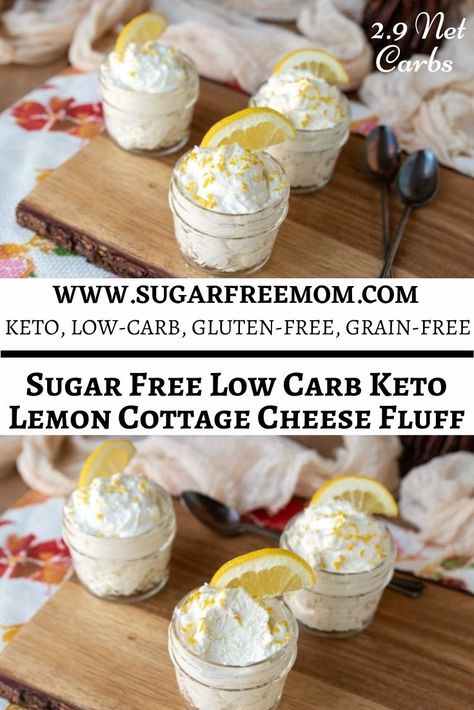 Cottage Cheese Fluff, Lemon Cottage Cheese, Keto Cheesecake Fluff, Lime Dessert Recipes, Cottage Cheese Dessert Recipes, Cheesecake Fluff, Cottage Cheese Recipes Healthy, Cottage Cheese Desserts, Lemon Mousse