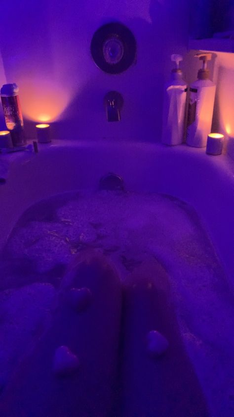 Shower Vibes Aesthetic, Night Shower Aesthetic, Bath Vibes, Shower Vibes, Shower Aesthetic, Aesthetic Bath, Bath Aesthetic, Self Motivation Quotes, Purple Vibe