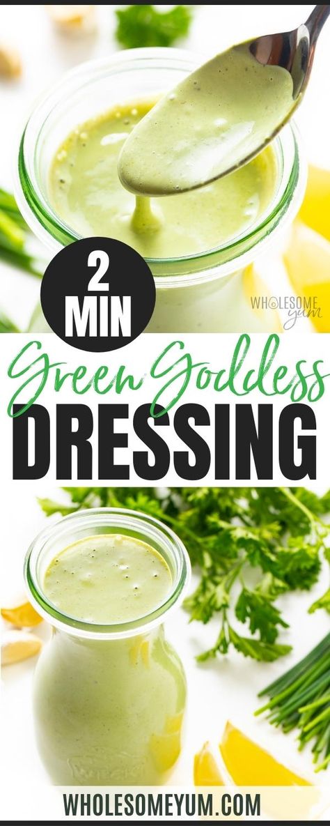 Goddess Dressing Chopped Leaf, Sweet Green Dressing Recipes, Best Green Goddess Dressing Recipe, Greek Goddess Dressing Recipe, Green Goddess Salad Dressing Recipe, Chopped Leaf Goddess Dressing, Sun Goddess Dressing, Panera Green Goddess Sandwich, Golden Goddess Dressing