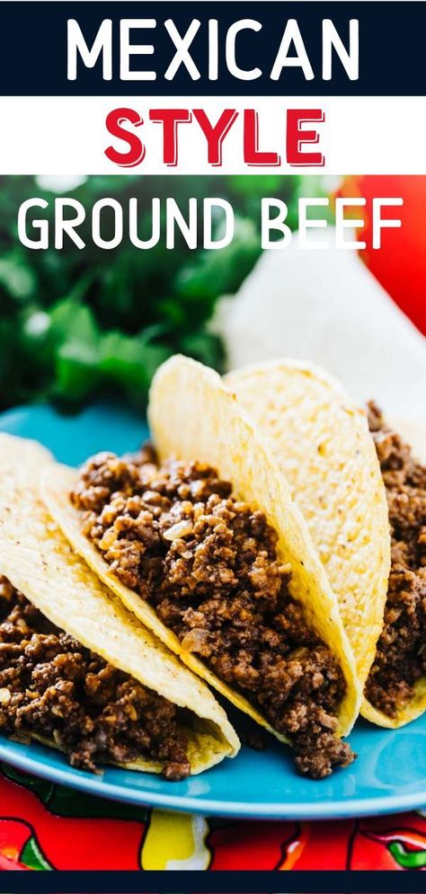 Taco Meat Seasoning, Beef Burrito Recipe, Taco Recipes Ground Beef, Mexican Ground Beef, Ground Beef Quesadillas, Ground Beef Taco Seasoning, Minced Beef Recipes, Beef Tacos Recipes, Minced Meat Recipe