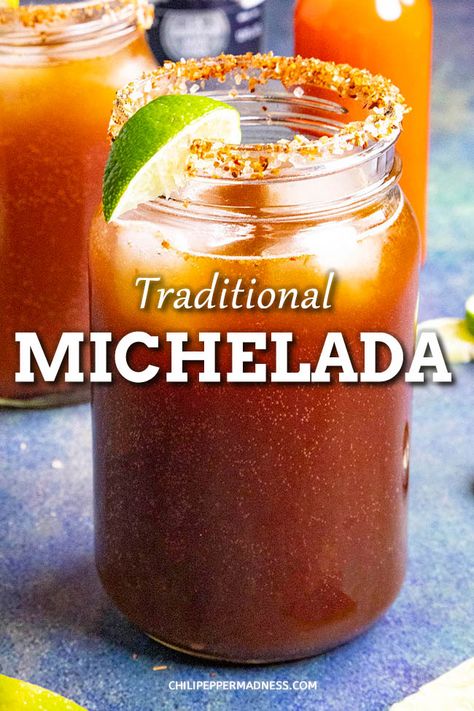 Essen, Mexican Michelada Recipe, Spicy Michelada Recipe, Easy Michelada Recipe, Clamato Michelada Recipe, Chamoy Michelada Recipe, Michelada Mix Recipe For Party, Chelada Recipe Beer, Non Alcoholic Michelada