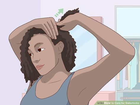 How to Care for Sisterlocks: 11 Steps (with Pictures) - wikiHow Washing Sisterlocks, How To Grow Dreadlocks, Short Sisterlocks, Mohawk Braid Styles, Hair Buildup, Sister Locks, Lemonade Braids Hairstyles, Sisterlocks Styles, Locs Styles