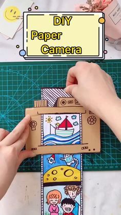 Diy Paper Camera, Easy Handmade Toys, Paper Camera, Hadiah Diy, Easy Handmade, Seni Dan Kraf, Kraf Diy, Art Gold, Paper Crafts Origami