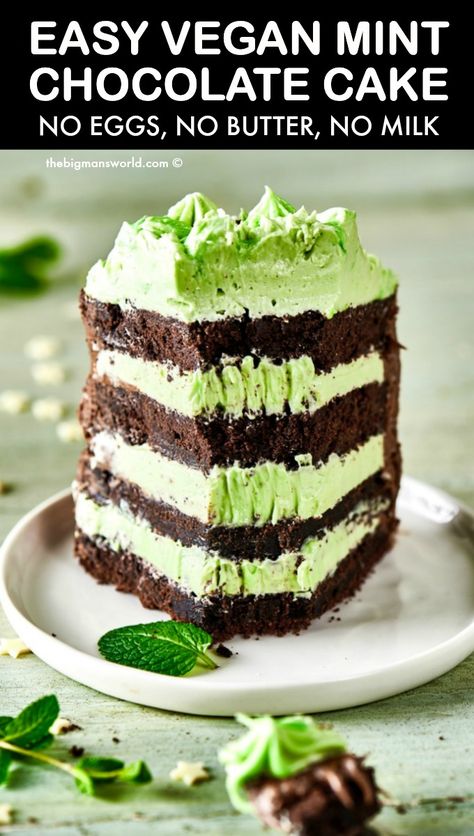 Mint Chocolate Chip Cake, Vegan Christmas Desserts, Mint Chocolate Cake, Mint Cake, Chocolate Chip Cake, Mint Chocolate Chip, Chocolate Mint, Vegan Christmas, Pound Cake Recipes