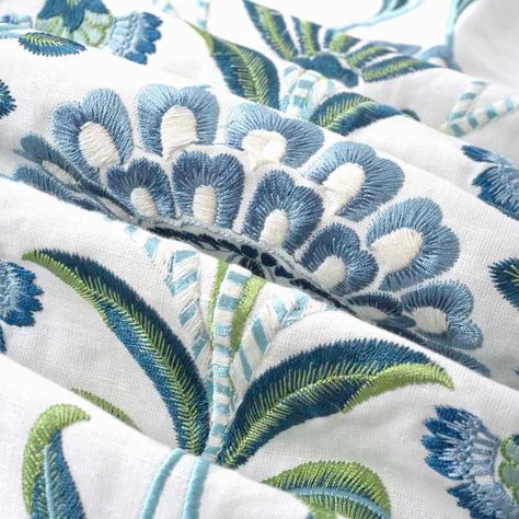 Belle Epoque Sapphire Forest | Fabric | Fabricut Blue Green Fabric, Forest Fabric, Fabric For Curtains, Drapery Fabric, Designer Fabric, Modern Floral, Curtain Fabric, Roman Shades, Green Fabric