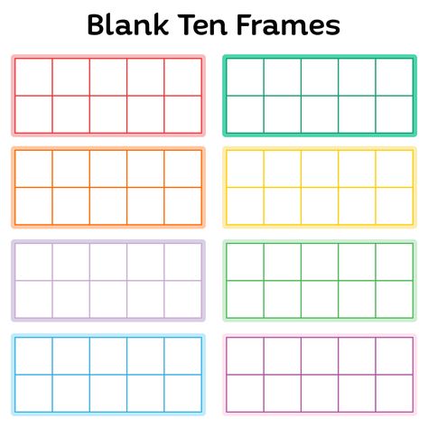 Blank Ten Frames Printable Tens Frame Kindergarten Free Printable, Tens Frame Worksheet, 10 Frame Games, Ten Frames Printable Free First Grade, Blank 10 Frames Printable Free, 10 Frames Printable, Blank Ten Frames Printable Free, Ten Frames Printable Free Kindergarten, Ten Frame Worksheet