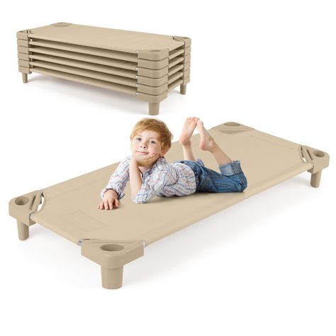 PRICES MAY VARY. 【Stackable for Easy Storage】 This set of 6 toddler daycare cots is lightweight and can be taken apart quickly for a comfortable resting time. The sleeping cots for kids can be lifted vertically and stored together for easy storage to save space when not in use. Rounded corners are for easy lifting and make it easy to separate from each other. 【Premium Daycare Cot】This toddler daycare cots is covered with high quality Oxford fabric, stretch-resistant, wear-resistant, and fade-res Daycare Cots, Toddler Cot, Toddler Daycare, Nursery Classroom, Toddler Nap, Sleeping Cots, Kids Daycare, Toddler Beds, Cot Bedding