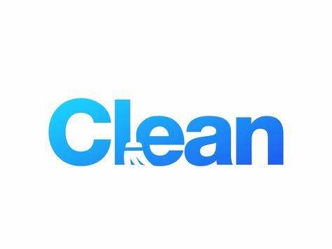 Clean 182/365 by Ak desain on Dribbble Best Broom, Cleaning Company Logo, Cleaners Logo, Cleaning Service Logo, Clean Logo Design, Logo Design Set, Creative Advertising Design, Cleaning Logo, Logo Design Ideas