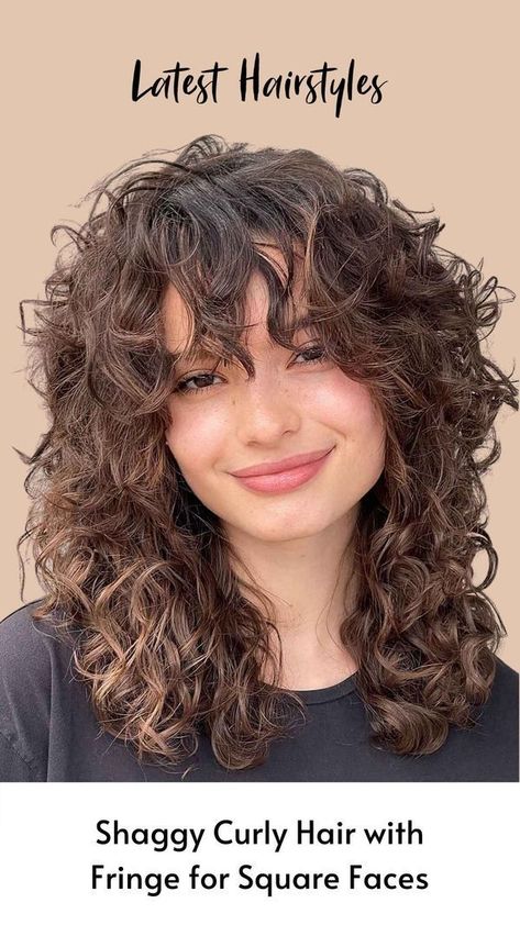 Shaggy Curly Hair, Flattering Bangs, Curly Hair Fringe, Haircut For Square Face, Natural Curly Hair Cuts, Square Face Hairstyles, Shaggy Short Hair, Hair Mistakes, Audrey Tautou