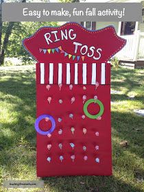 How to make an easy ring toss Diy Carnival Games, Fall Festival Games, Carnival Games For Kids, Carnival Birthday Party Theme, Fall Carnival, Diy Carnival, Festival Games, Spring Carnival, Kids Carnival