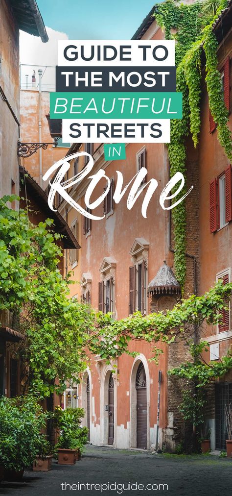 Rome Streets, Visit Rome, Rome Itinerary, Rome Tours, Italy Travel Tips, Beautiful Streets, Voyage Europe, Destination Voyage, Visit Italy