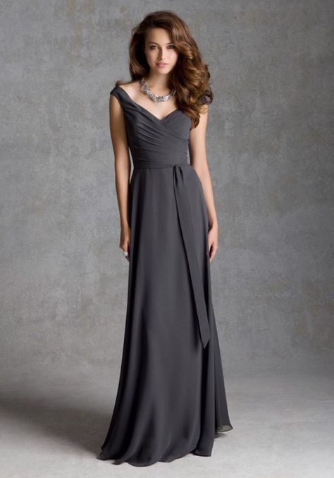 21528 - Luxe Chiffon with Sash over the Shoulder Bridesmaid Dress - Bordeaux, Navy, Latte & Emerald Mori Lee Bridesmaid Dresses, Taffeta Bridesmaid Dress, Kelsey Rose, Off Shoulder Bridesmaid Dress, Grey Bridesmaids, Purple Bridesmaid Dresses, Grey Bridesmaid Dresses, Prom Dresses Gowns, Bridesmaid Dress Styles