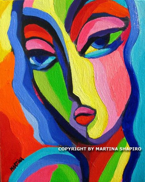 20 Complete Abstract Paintings Of Women - Bored Art Fauvism, Martina Shapiro, Abstract Painting Easy, Fauvism Art, Matisse Paintings, Tableau Pop Art, 얼굴 그리기, Expressionist Art, Matisse Art