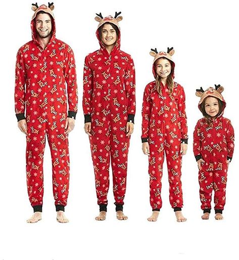 Pijamas una Pieza Familiares de Navidad, Conjuntos Navideños de Algodón Diseño de Rayas para Mujeres Hombres Niño Bebé, Ropa para Dormir Otoño Otoño Invierno Sudadera Chándal Suéter de Navidad-Niño: Amazon.es: Ropa y accesorios Reindeer Animal, Pyjamas Onesie, Reindeer Onesie, Onesies Pajamas, Hoodie Pajamas, Family Pjs, Pajama Outfit, Matching Family Christmas Pajamas, Mother Daughter Outfits