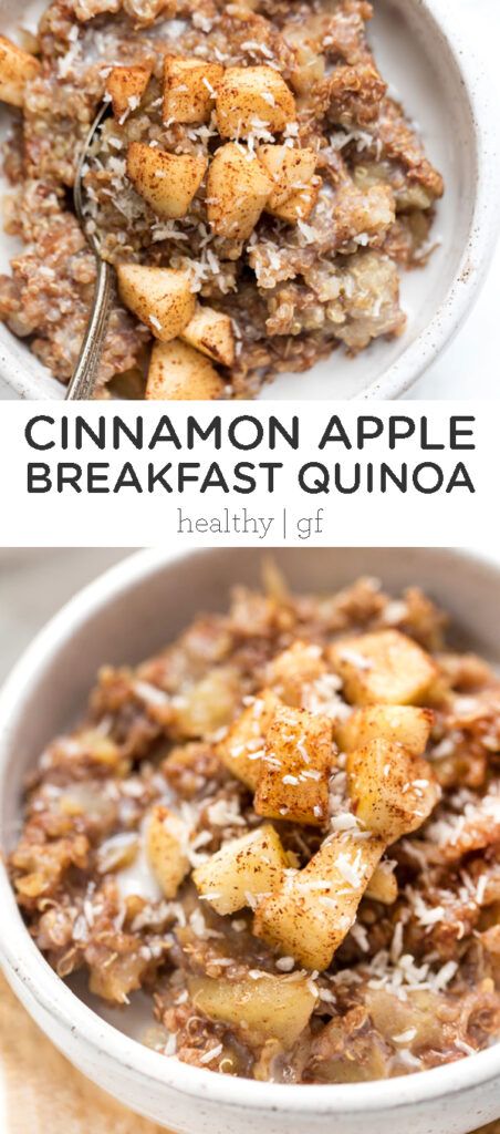 Cinnamon Apple Breakfast, Creamy Soups, Breakfast Quinoa, Apple Breakfast, Gf Breakfast, Dairy Free Breakfasts, Quinoa Breakfast, Quinoa Healthy, Cinnamon Apple