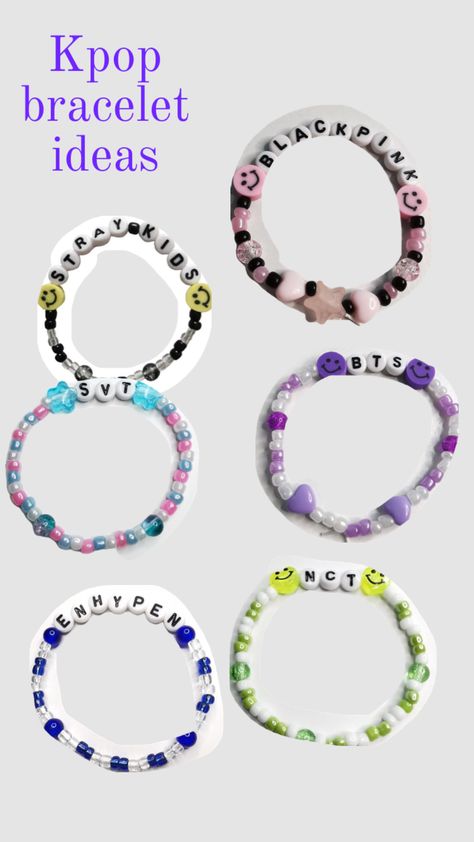 Kpop Bracelet, Jewelry Kpop, Bts Bracelet, Anting Manik, Pop Jewelry, Diy Beaded Rings, Hello Kitty Jewelry, Beautiful Beaded Bracelet, Pretty Jewelry Necklaces