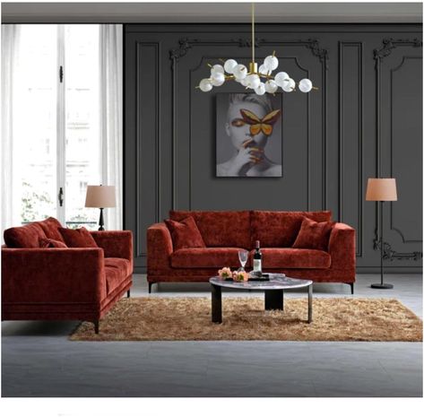 Product dimensions	178D x 70W x 96H centimetres
Item weight	30 Kilograms
Type	Loveseat
Colour	Rust Velvet
Special feature	Rust Velvet, Full Dimensions - 178cm (L) x 96cm (D) x 70cm (H), Seat Cushion - 126cm (L) x 56cm (D), Seat Height - 45cm Arm Height - 70cm 13cm to FloorRust Velvet, Full Dimensions - 178cm (L) x 96cm (D) x 70cm (H), Seat Cushion - 126cm (L) x 56c… See more
Room type	Living Room, Guest Room, Home Office
Pattern	Medium Soft
Size	Luna Boucle 2 Seater Sofa Rust Velvet Sofa, Mid Century Modern Sofa, Velvet Sofa, 2 Seater Sofa, Mid Century Modern Design, 3 Seater Sofa, Modern Sofa, New Furniture, Seater Sofa