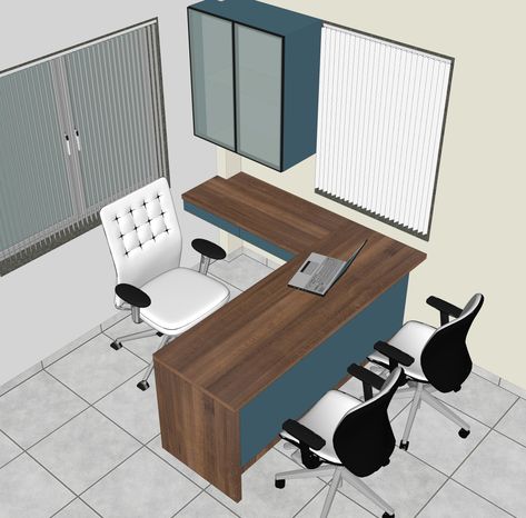 Doctor Table Design, Lawyer Office Interior, Corner Desk Plans, Realtor Office, Office Cabin Design, Office Space Planning, Office Reception Design, Small Office Design Interior, Home Office Set Up