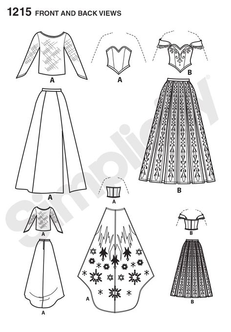 Anna's Coronation dress Simplicity 1215 Sewing Pattern Disney Frozen Costume Gown Anna Coronation Dress, Frozen Costumes, Frozen Musical, Queen Gown, Norwegian Royalty, Princess Elsa Dress, Anna Costume, Coronation Dress, Frozen Elsa Dress