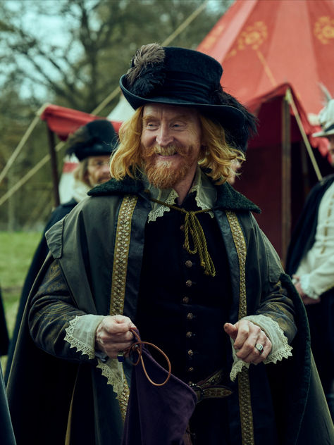 Tony Curran as King James in Mary & George. Watch this seductive period drama now on STARZ. Tony Curran, King James I, Academy Award Winners, Julianne Moore, Period Dramas, King James, Costume Design, Lana Del Rey, Period