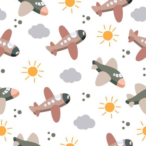 Kids Print Fabric, Nursery Prints On Fabric, Kids Prints Pattern Fabrics, Baby Prints Pattern, Baby Fabric Prints, Kids Prints Design, Baby Prints Pattern Design, Baby Pattern Illustration, Kids Wallpaper Pattern