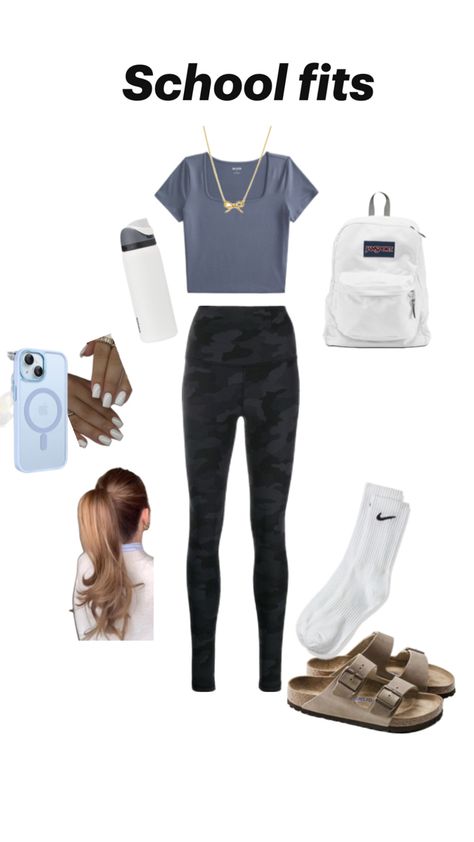 Cute fit for school Cute Clothes Styles For School, Tuesday Outfits For School, Simple But Cute Outfits For School, Cool Fits For School, School Outfits Layout, Cute Picture Day Outfits, Cute Outfits For School 7th Grade, Cute Outfits For School Summer, Simple Cute Outfits For School