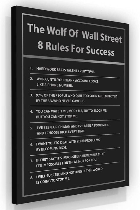 Wolf From Wall Street, Office Rules, Rules For Success, Basic Computer Programming, Street Work, The Wolf Of Wall Street, Hard Work Beats Talent, Street Quotes, Money Saving Techniques