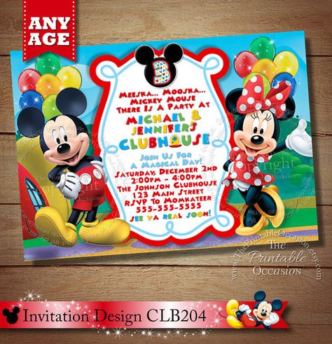 Invitation Mickey Mouse, Minnie Invitations, Minnie Mouse Clubhouse, Love Website, Twins Birthday, Computer Basic, Minnie Mouse Birthday Party, Minnie Mouse Birthday, Some Text